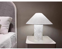 Lampe de table créative en papier faite à la main pour la décoration de la maison lampe en papier d'art de lecture de chambre d'hôtel vente en gros