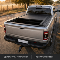 Couverture de benne rigide coulissante rétractable en aluminium avec système anti-pincement et verrouillage pour Ford Ranger 5FT OEM ODM