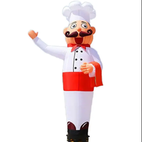 Skydancer gonflable personnalisé Tube Man Chef Air Dancer Publicité gonflable Air Dancer pour hôtel et restaurants
