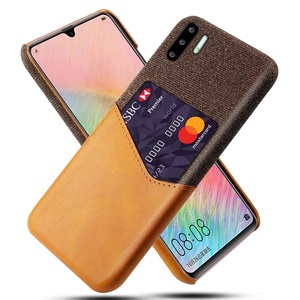Pour <span class=keywords><strong>Huawei</strong></span> <span class=keywords><strong>P30</strong></span> <span class=keywords><strong>Pro</strong></span> Mate 20 Lite Honneur 20 Ultra Mince En Cuir Tissu <span class=keywords><strong>Porte</strong></span>-Cartes Étui De Couverture Arrière - Product Image 1