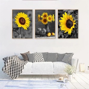 Girasole decorazione della <span class=keywords><strong>parete</strong></span> Canvas Art fiore giallo immagine della <span class=keywords><strong>parete</strong></span> soggiorno Wall Art <span class=keywords><strong>poster</strong></span> e stampe decorazione della <span class=keywords><strong>cucina</strong></span> di casa - Product Image 1