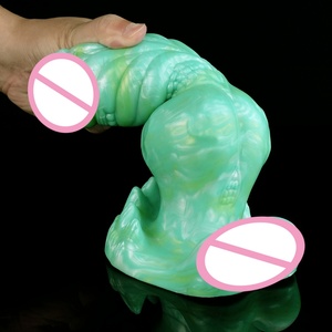 ของเล่นทางเพศรูปสัตว์ขนาดใหญ่ YOCY รุ่น Large Knot Wolf Dildo พร้อมจุกสุญญากาศสำหรับสอดใส่ทางทวารหนัก ทำจากซิลิโคน สำหรับผู้หญิงและผู้ชาย กระตุ้นช่องคลอด - Product Image 4