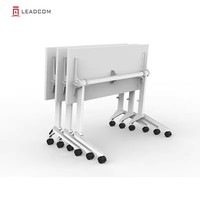 Table de formation LEADCOM Mateo LS-703, structure en acier, mobilier de bureau, tables de réunion, tables pliantes durables pour salles de classe