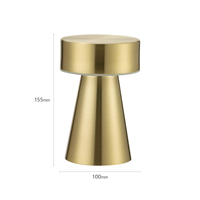 Lampe de table portable en aluminium rechargeable magnétique avec télécommande sans fil, design moderne et simple, tête flexible pour hôtel