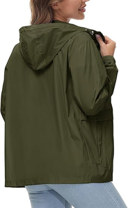 <span class=keywords><strong>Veste</strong></span> coupe-vent compressible imperméable légère pour femmes Style coloré personnalisé Vêtements quotidiens Imperméable Tendances américaines Coupe-vent - Product Image 5
