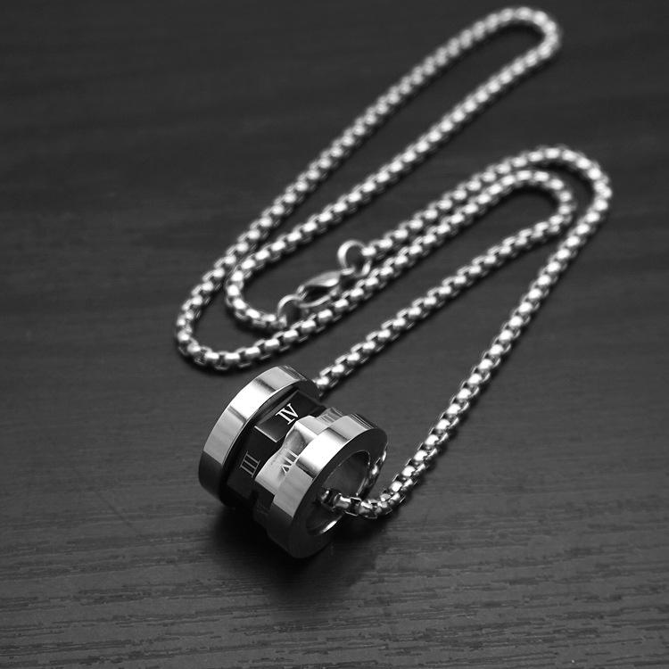 โซ่ไข่มุกสี่เหลี่ยมขนาด60ซม. สีดำขนาดใหญ่