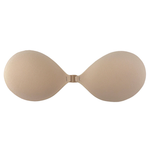Women's Breathable Invisible Reusable Stick-On <strong>Bras</strong> Backless Solid Pattern Push-up Strapless Adhesive <strong>Bra</strong> for Dress Logo on Cup - Product Image 2