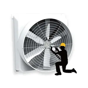 Fiberglass Reinforced Plastic Durable Efficient Plastic Stainless Steel Blades Axial Flow Cooling Fan Circulation Fans