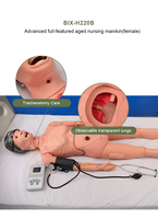 Maniquí de Entrenamiento Avanzado para el Cuidado de Ancianas, Simulador de Paciente Geriátrico de Cuerpo Completo para Hospitales, Escuelas de Enfermería y Entrenamiento Clínico