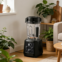 Mixeur Électrique Commercial Robuste 757B Haute Vitesse, Capacité 2,5L, 6 Lames, 5+ Vitesses, Moteur en Cuivre Pur, Silencieux, Usage Domestique