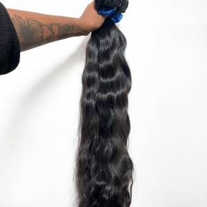 Extensiones de Cabello Natural Ondulado Negro y Marrón de Lujo, Cabello Virgen Remy 12A, Tejido Doble a Máquina, Cabello Indio Natural - Product Image 1