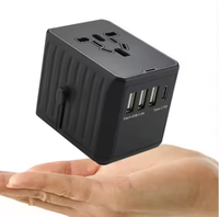 Adaptateur de voyage multi-national avec chargeur USB pour prises EU/UK/US/AU