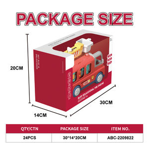 LK camion dei pompieri giocattolo per 5-7 anni veicolo di soccorso interattivo con luci/suoni mobili scala e tubo antincendio accessori - Product Image 5