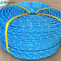 Corde marine en nylon polyamide haute densité à 3 brins, ligne de filet de pêche, corde d'amarrage Super Dan en polypropylène Polysteel, emballage PP