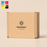Boîte d'emballage personnalisée biodégradable et recyclable, boîte brune pour emballer des foulards, boîte d'emballage pour les boutiques de détail et le commerce électronique