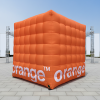 Cube publicitaire gonflable sur mesure BOYAN à vendre, cube gonflable promotionnel pour événements en plein air, ballon carré à l'hélium
