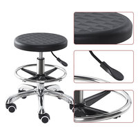 Chaise de laboratoire ESD industrielle de haute qualité, réglable en hauteur, avec siège en PU et fonction pivotante et élévatrice, pour laboratoire et salon