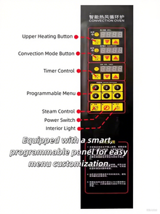 Nhỏ gọn 4 khay điện đối lưu lò thép không gỉ thương mại Nhà bếp Thương mại Nhà bếp lò - Product Image 3