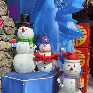 Cute 3d Snowman Customized 3d Led Light-up Snowman <b>Christmas</b> Motif Outdoor Holiday <b>Decoration</b> For Home & Landscape - Product Image 4