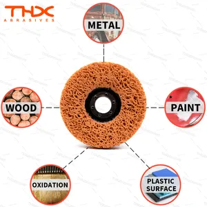 Poly Disc Angle Grinder Clean Strip Disc 4" 4.5" 5" 6" For Removing Paint Oil Wood