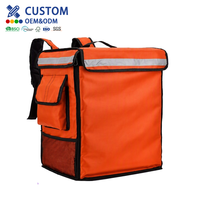 Sac isotherme personnalisé avec logo, sac de livraison de nourriture, sac de livraison de pizza isotherme commercial imperméable avec séparateur