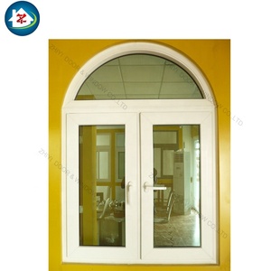 หน้าต่างบานเปิดแบบครึ่งวงกลม ดีไซน์คุณภาพสูง วัสดุ UPVC  หน้าต่างอื่นๆ  กระจกสองชั้น  หน้าต่างบานเปิด PVC - Product Image 2