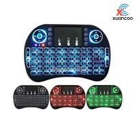 Control Remoto Inalámbrico I8 con Retroiluminación Colorida, Batería Recargable, Material ABS, Código Fijo, Marca OEM/ODM para TV Box