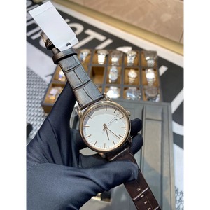 40mm Men Mechanical Watch Top Grade 7750 Movement Light Blue Double Layer Anti Glare <b>Coating</b> Cowhide Leather Strap - Product Image 2