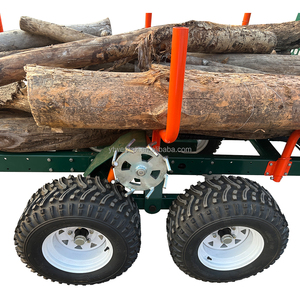 Rimorchio Forestale ATV per Carichi Pesanti da 2000 kg con Gru Idraulica Telescopica per Tronchi, Pompa Motore, Ingranaggi, Doppia Trave a C, Abilitato IoT, Certificato CE - Product Image 6
