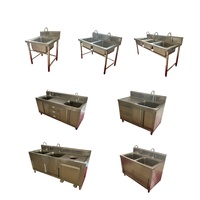 Table de travail d'évier d'acier inoxydable de double triple cuvette d'équipement de cuisine commerciale de haute qualité