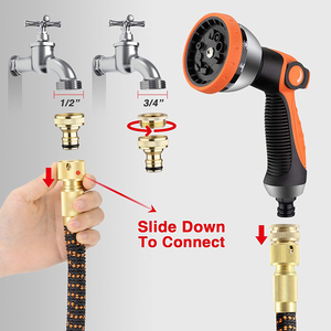 High Quality <b>Rubber</b> 3450D ANSI Standard 3/4'' Diameter Expandable 3x Capacity Anti-Corrosion Garden Watering Hose - Product Image 6