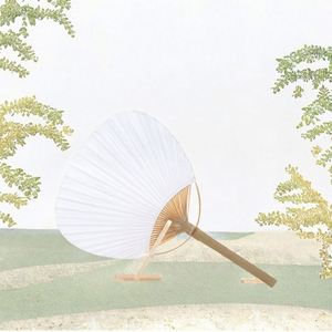 Éventails en bambou tissé personnalisés de style japonais, écologiques, promotionnels, pour mariage, décoration, cadeaux, avec poignée naturelle - Product Image 3