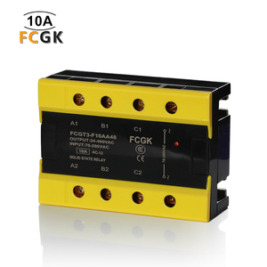 Fcgk <span class=keywords><strong>3</strong></span> pha SSR Relay trạng thái rắn <span class=keywords><strong>acac</strong></span> 10A 24-480vac ba pha SSR relay với bụi bằng chứng - Product Image 2