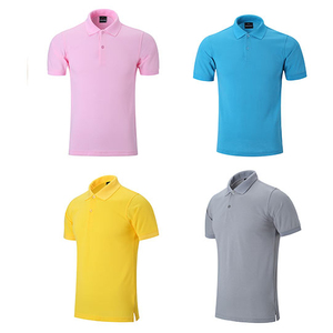 High Quality Men's Short Sleeve for Polo Shirt Personalized Woven Fabric Uniform with Floral Embroidery Design Heat Pressed - Product Image 1