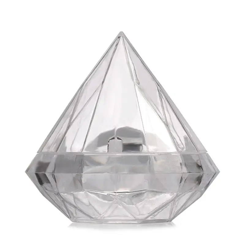 Возможна индивидуальная поставка в наличии, пластиковая коробка для конфет в форме алмаза