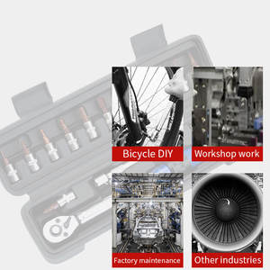 Jeu de clés dynamométriques professionnelles, 15 pièces, 1/4 pouces, cliquet réglable 2-24 Nm, pour outils de réparation de vélos - Product Image 2