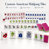 Mahjong 2026 – Tuiles de Mahjong Américaines Modernes de Luxe, Écologiques, Portables, Tapis Acrylique 4 Couches, Kits de Club, Mahjong en Stock