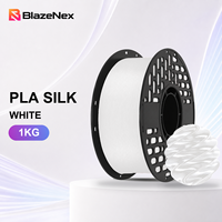 Filament PLA Soie Blanc Fini Soyeux Haute Brillance Impression Nette 1KG Détails Fins Projets d'Affichage 1.75mm pour Imprimante 3D FDM Bambu