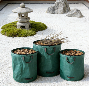 Paquete de 3 Bolsas Cuadradas Modernas para Desechos de Jardín de 272L, Ahorro de Espacio, Reutilizables, Resistentes, Gran Capacidad, para Colocar en Esquinas del Patio - Product Image 2