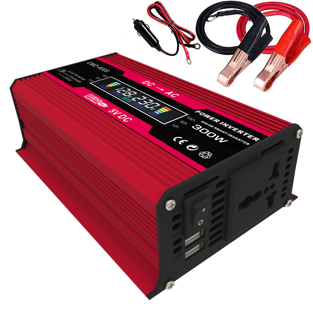 Shenpu портативный домашний инвертор Гибридный инвертор 300W 12V 110V инвертирующий усилитель мощности для автомобиля