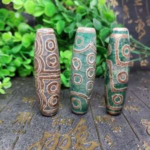 Perline naturali di agata tibetana Dzi ventuno nove occhi gioielli con perline sfuso fai da te 70mm 5 pz/pacco 1470134 - Product Image 4