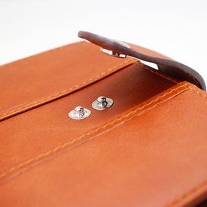 Boshiho Customized Chain <b>Wallet</b> Genuine Leather Purse Bifold Men <b>RFID</b> <b>Blocking</b> Short <b>Wallet</b> - Product Image 3