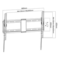 Plataforma de ahorro de espacio Venta caliente Inclinación y soporte de montaje en pared fijo para televisores LCD LED Plasma