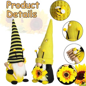 Nuovo Gnomo Decorativo in Peluche, Ape Gialla, <span class=keywords><strong>Nisse</strong></span> Svedese per Cucina, Decorazione Rustica per Casa, Non Tossico, per Bambini, Estivo - Product Image 3