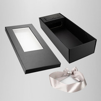 Boîte à fleurs pliable rigide de luxe, vente chaude, boîte à fleurs rectangulaire en papier noir pliable personnalisée, emballage pour bouquet de roses