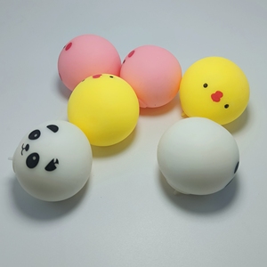 CHENXI Jouets anti-stress en forme de panda, cochon et poussin jaunes, 3 couleurs, unisexes, créatifs, mini-jouets animaux de simulation - Product Image 2