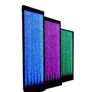 Heiß verkaufende LED-Licht wasser blasen wand Acrylglas-Wasser blasen brunnen wand für Bar dekoration