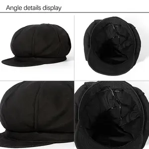 Newsboy Hat Vintage Adjustable Cotton Flat Coppola Beret Cap Vintage Ivy Hats For Unisex Flat Peaked Cap