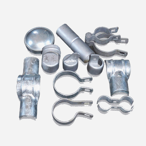 Accesorios de montaje de abrazadera de poste de valla de metal con tapa de columna de barandilla de tubo cuadrado varios personalizados al por mayor - Product Image 1