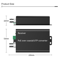 HX-COX902MPOE Offre Spéciale RJ45 Adaptateur de réseau de tronc automatique Serveur de périphérique IP Convertisseur Ethernet Moniteur